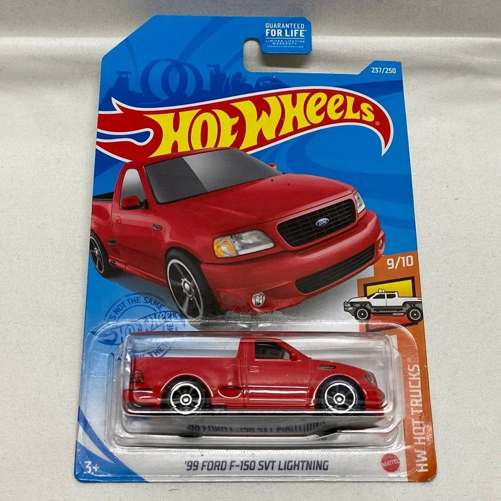 Hot Wheels '99 Ford F-150 SVT Lightning 237/250 HW Hot Trucks 9/10 Red 2020-2021